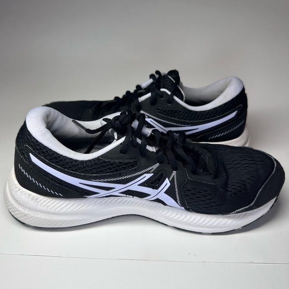 Asics Women's Shoes Gel Contend 7 1012A911 Black Lilac Opal Running Sneakers 9 - Picture 6 of 11